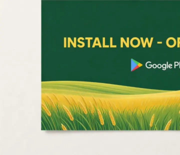 Stylised Google Play call-to-action art for Grass Cutter: Blade Runner 3D.